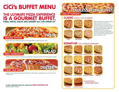 cicis pizza menu
